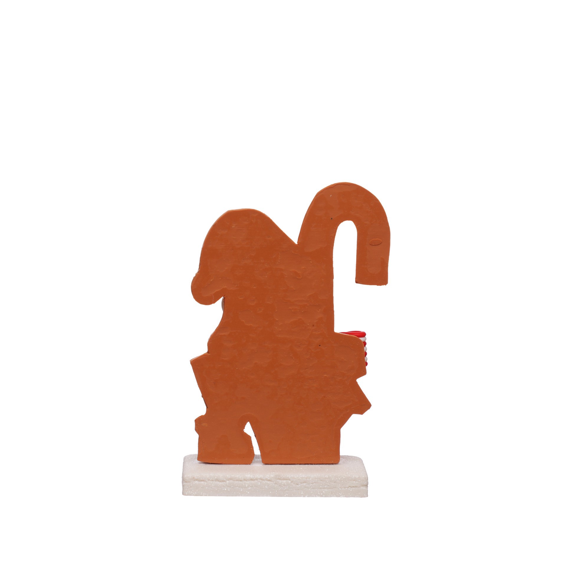 slide 2 of 3, 6" Santa With Candy Cane Clay Tabletop Decor By Ashland, 3.75 in x 1.75 in x 6 in