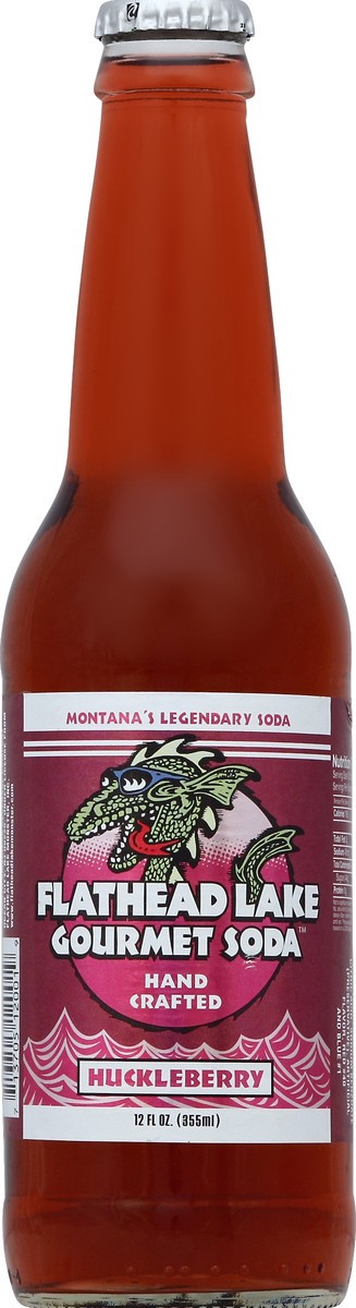 slide 4 of 4, Flathead Lake Huckleberry Soda, 12 oz