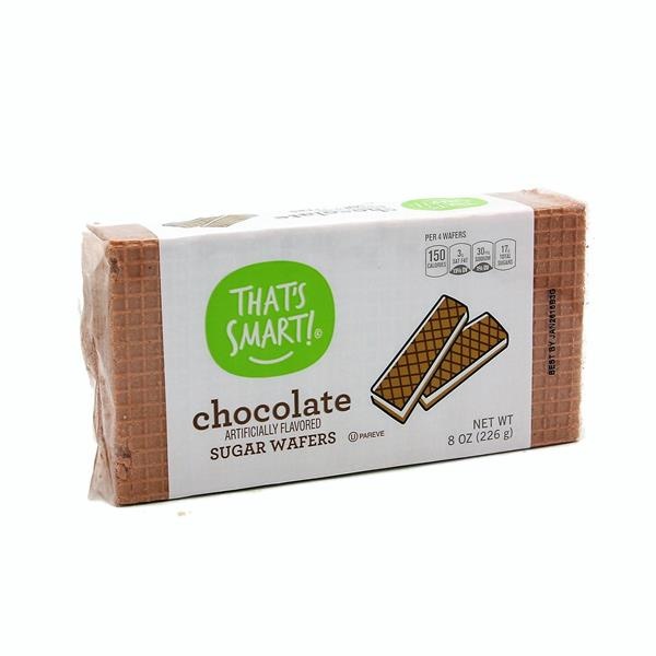 slide 1 of 1, That's Smart! Chocolate Sugar Wafers, 8 oz