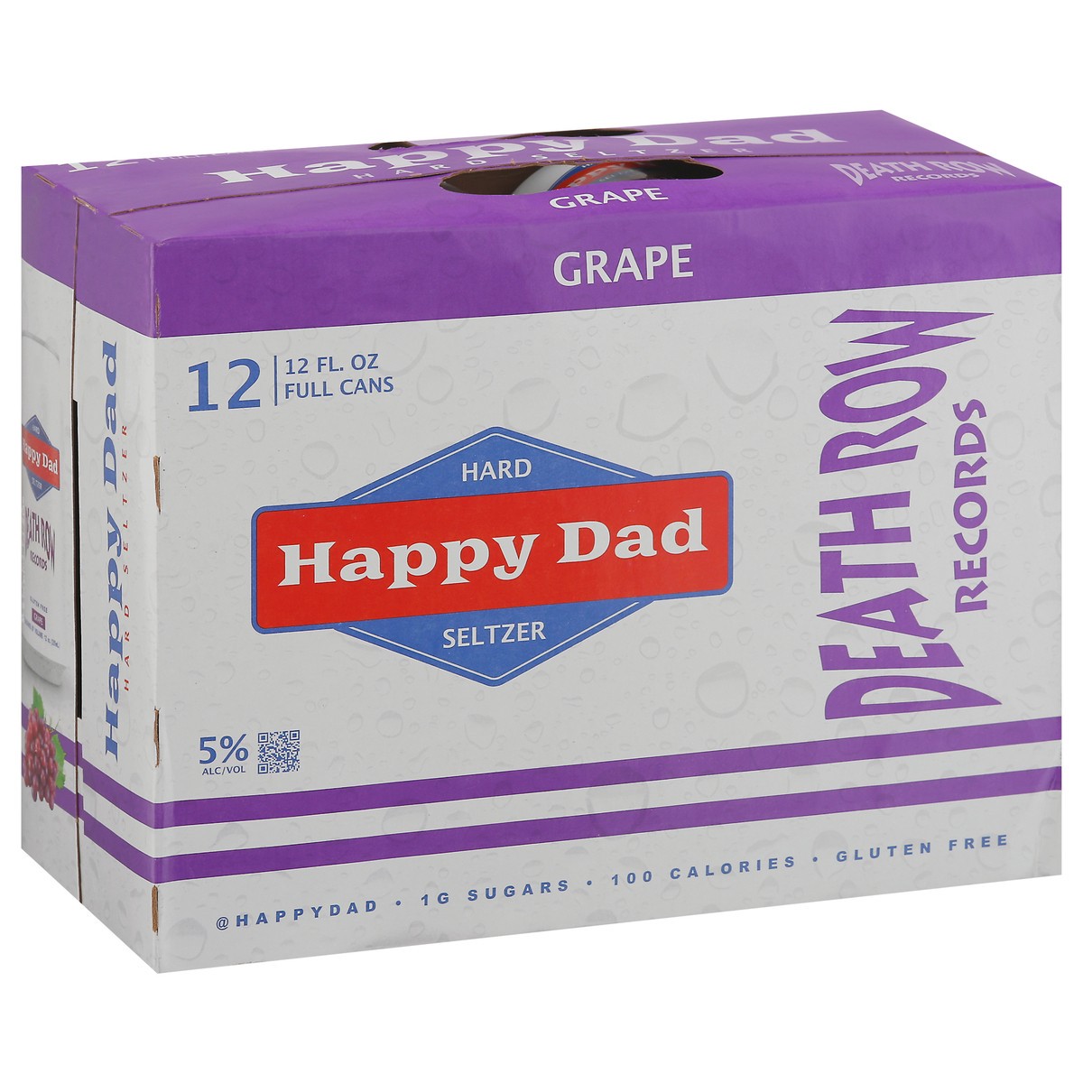 slide 4 of 9, Happy Dad Death Row Records Grape Hard Seltzer 12 - 12 fl oz Cans, 12 ct