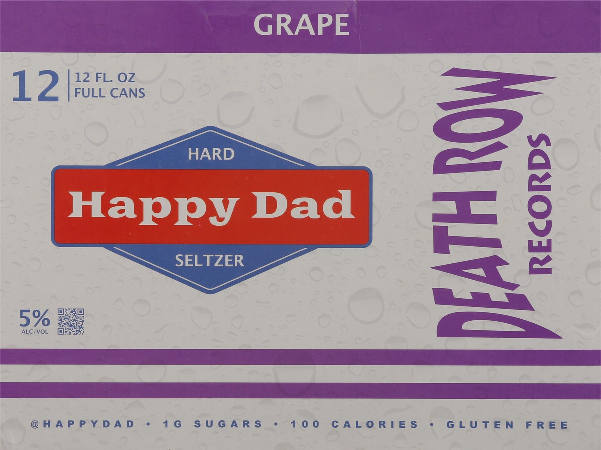 slide 3 of 9, Happy Dad Death Row Records Grape Hard Seltzer 12 - 12 fl oz Cans, 12 ct