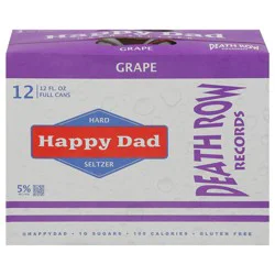 Happy Dad Death Row Records Grape Hard Seltzer 12 - 12 fl oz Cans
