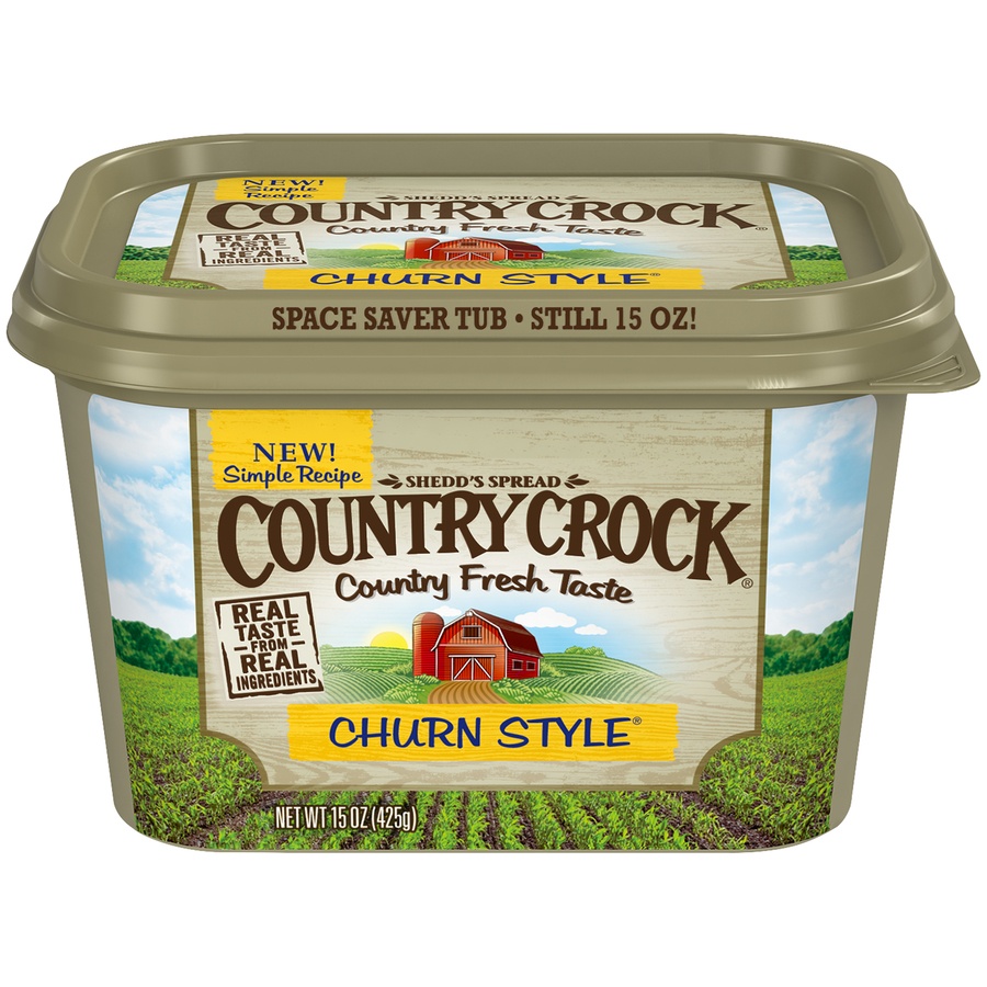 slide 1 of 1, Shedd's Country Crock Churn Butter, 15 oz