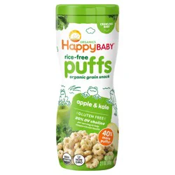 Happy Baby Organics Apple & Kale Puffs - 2.1 oz