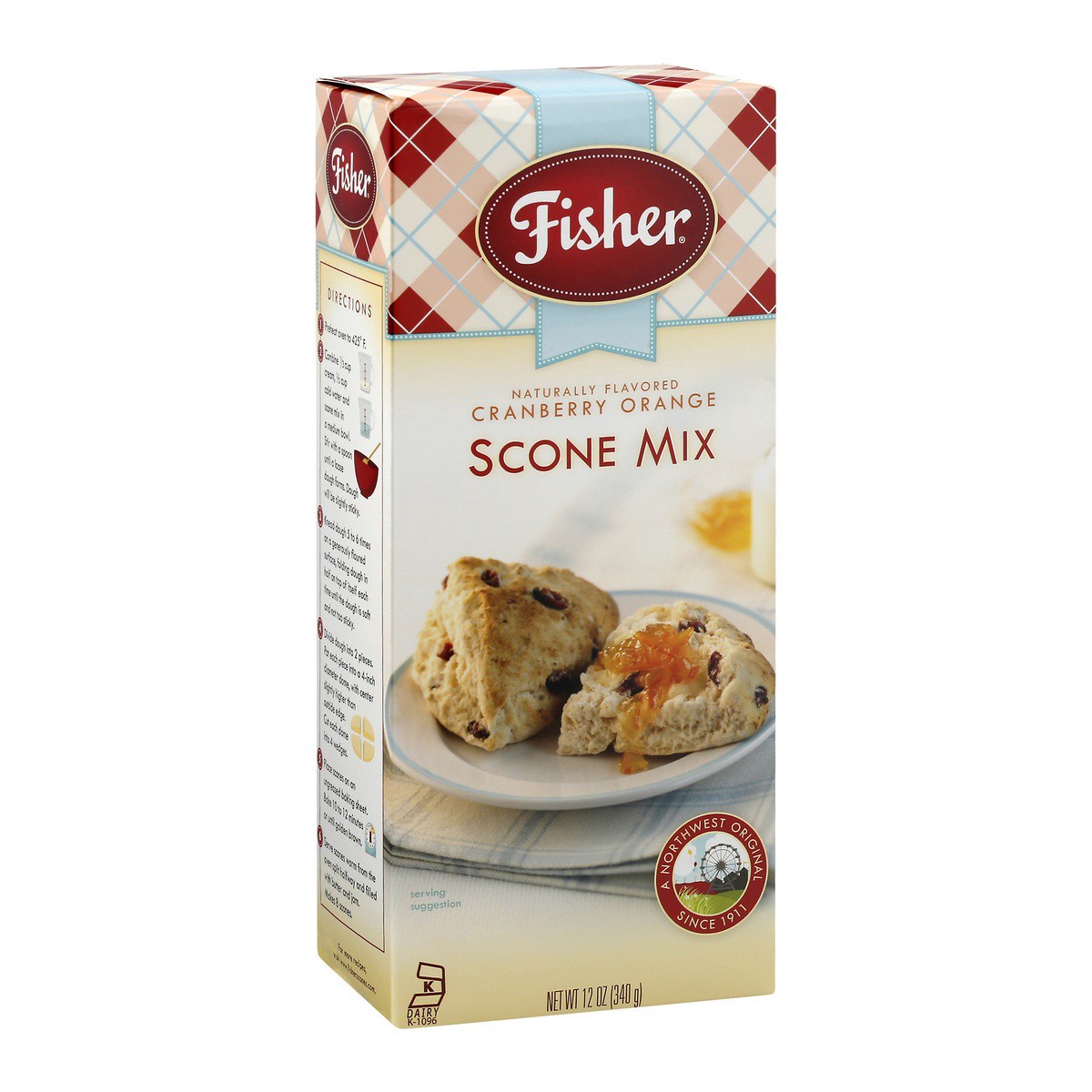 slide 2 of 9, Fisher Cranberry Orange Fair Scone Mix, 12 oz