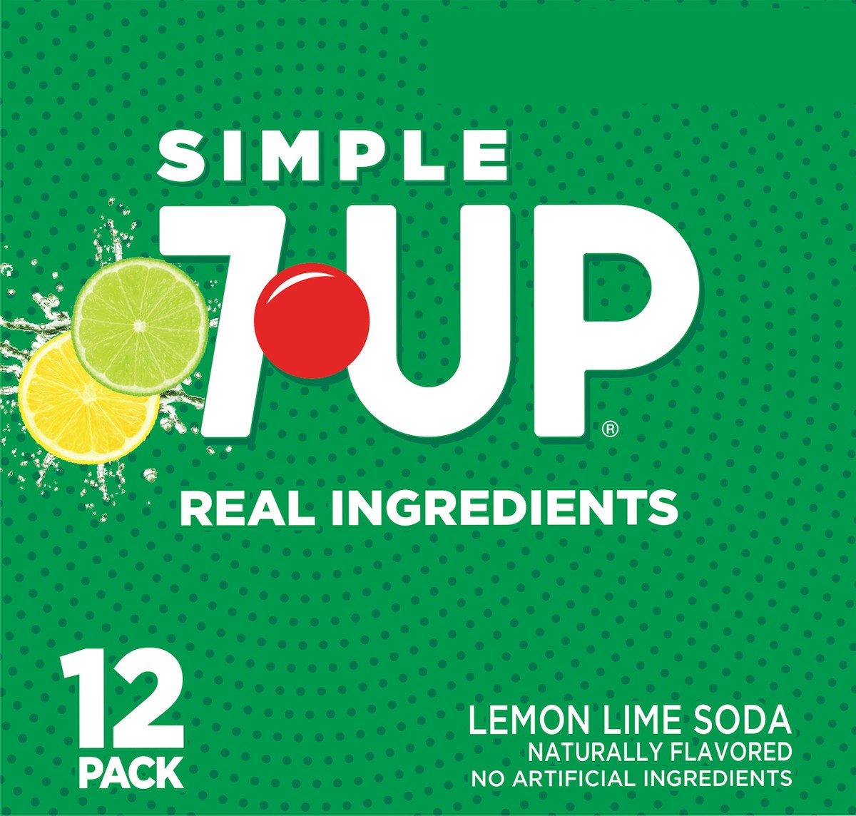 slide 6 of 7, 7UP Simple 7UP Lemon Lime Soda, 12 Fl Oz Cans, 12 Pack, 12 fl oz