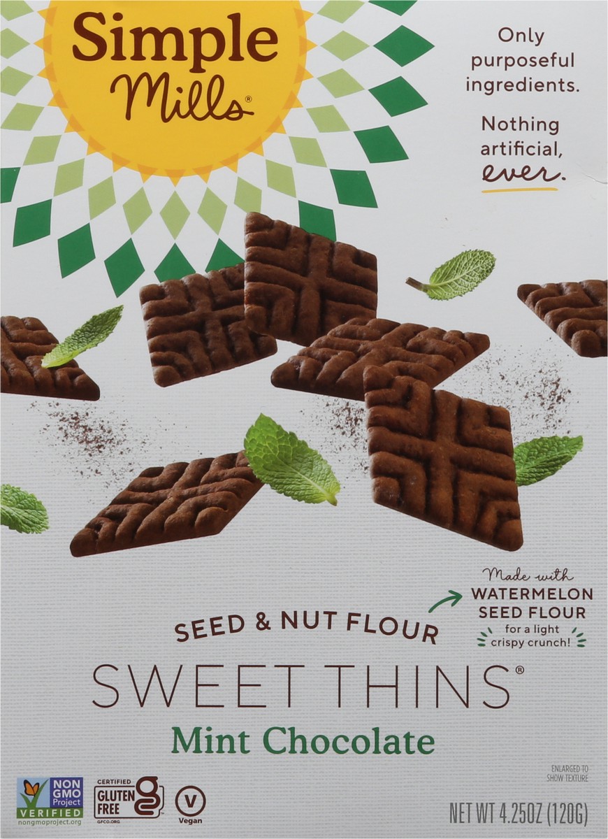 slide 7 of 9, Simple Mills Seed & Nut Flour Mint Chocolate Sweet Thins 4.25 oz, 4.25 oz