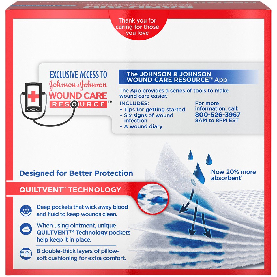 slide 4 of 6, BAND-AID Cushion Care Sterile Gauze Pads for Protection of Minor Cut, Scrapes & Burns, Non-Adhesive & Wound Care Dressing Pads, Medium Size, 3 inches x 3 inches, 10 ct, 10 ct