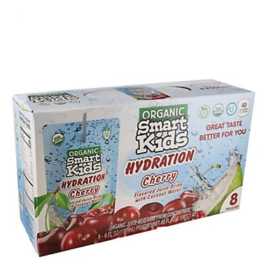 slide 1 of 1, Smart Kids Organic Hydration Cherry - 8 ct, 8 ct