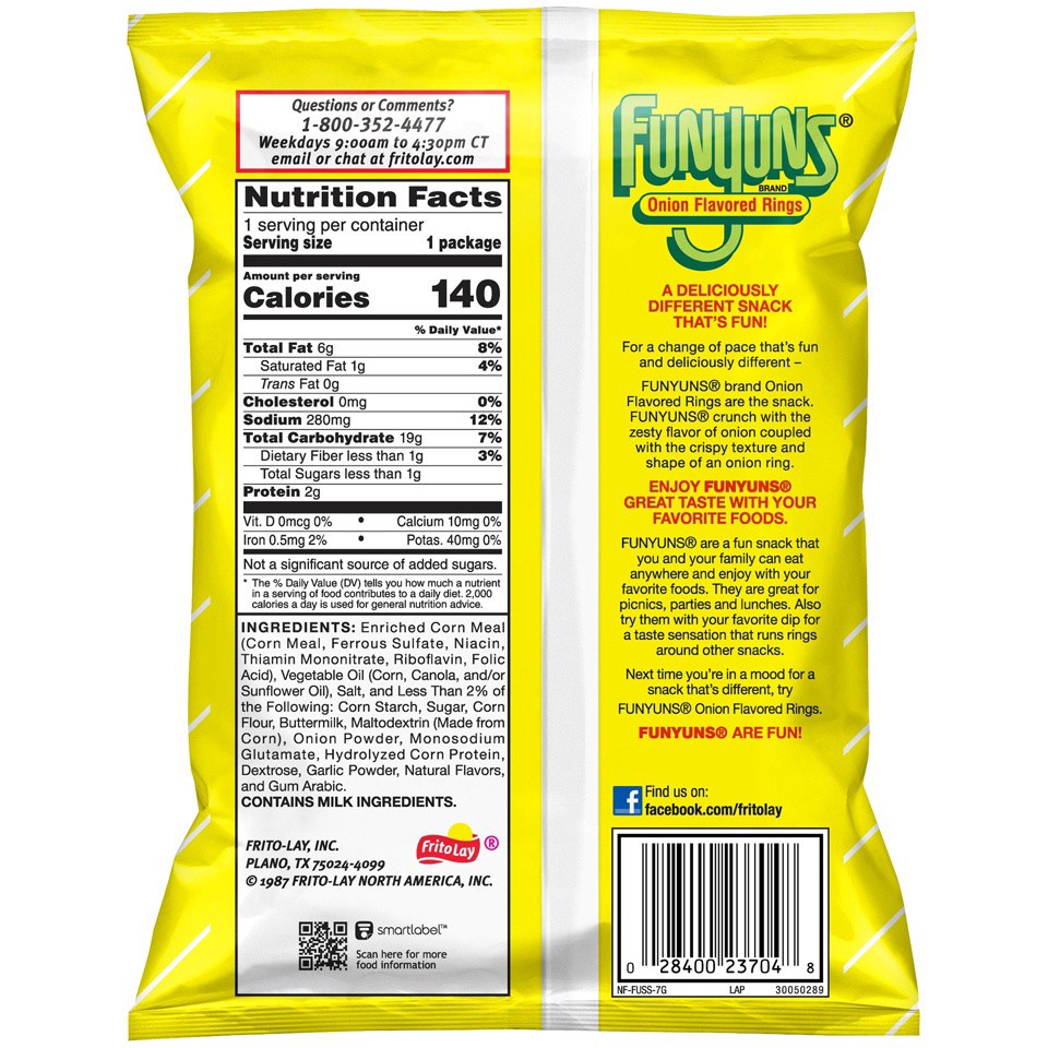 slide 3 of 4, Funyuns Onion Flavored Rings Pre-Priced, 1 oz