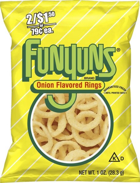 slide 1 of 4, Funyuns Onion Flavored Rings Pre-Priced, 1 oz