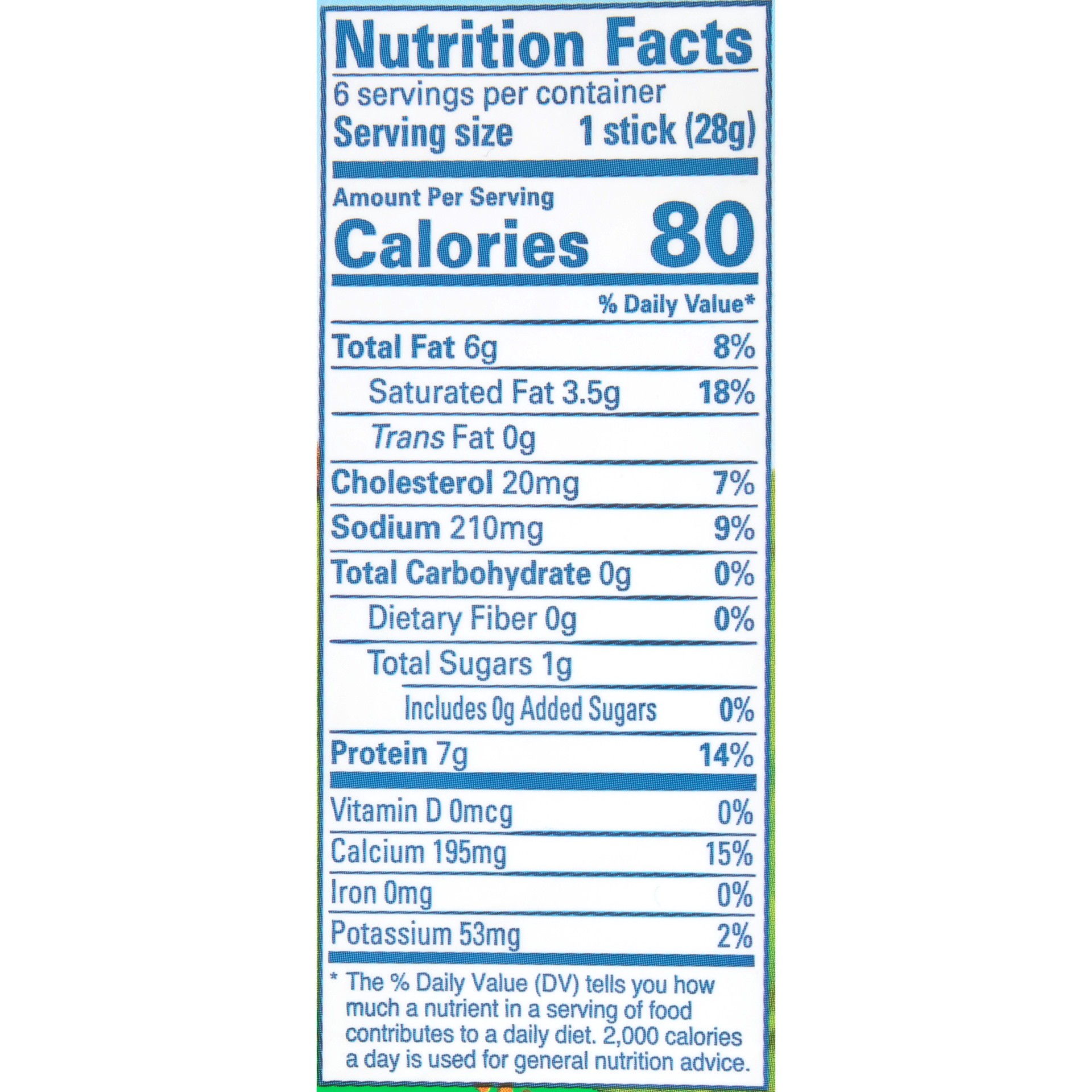 slide 4 of 6, Organic Valley String Cheese 6 ea, 6 ct