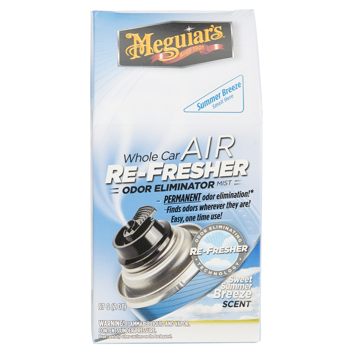 slide 1 of 1, Meguiar's Whole Car Air Refresher Summer Breeze G16602, 1 ct