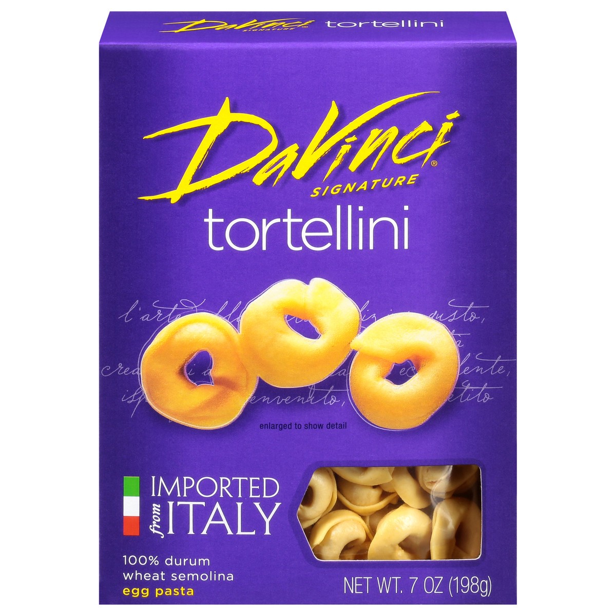 slide 1 of 9, Davinci Tortellini Pasta, 7 oz