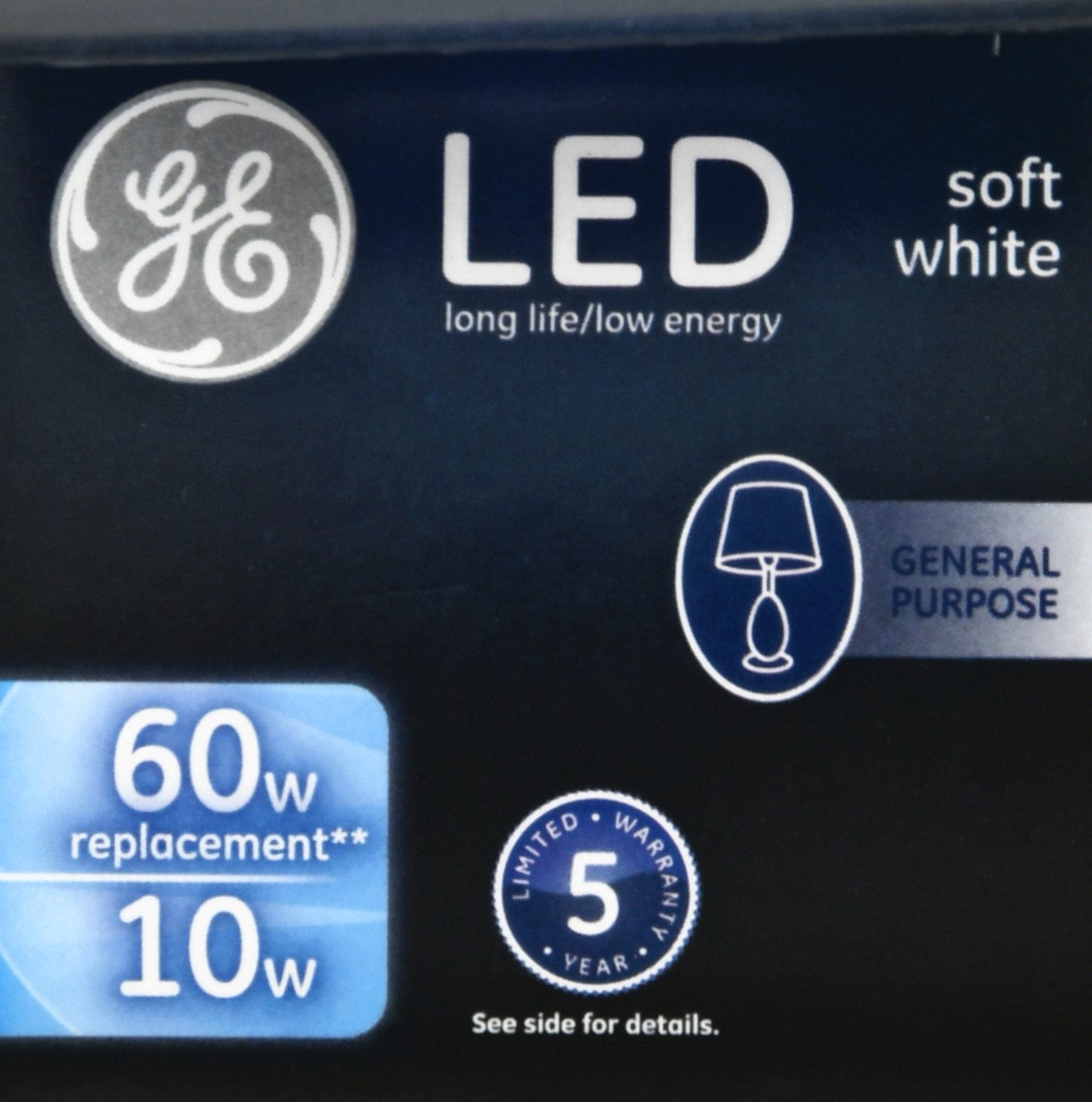 slide 4 of 9, GE Light Bulb, Led, 10 Watt, A19, Medium Base, Soft White, Frost Finish, 1Pk, 1 ct