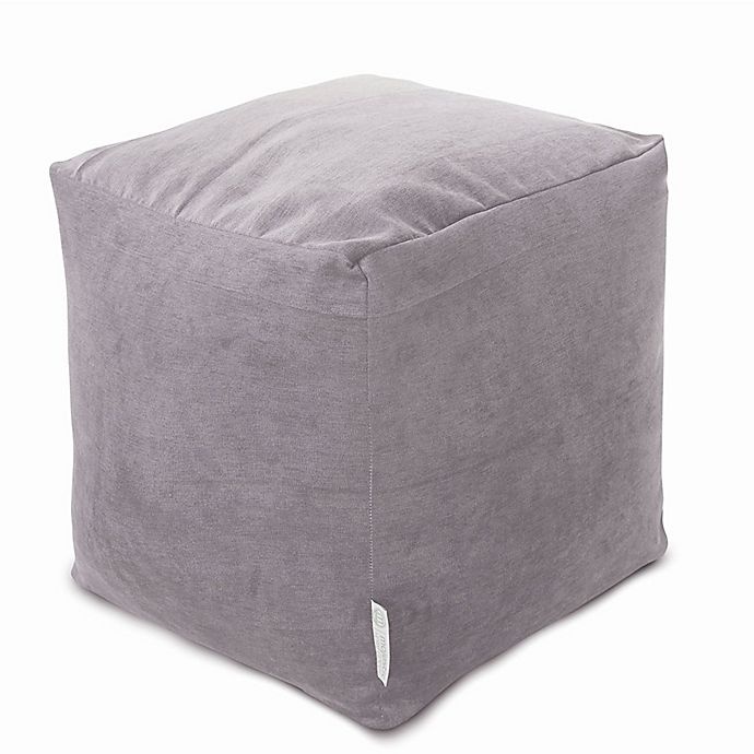 slide 1 of 1, Majestic Home Goods Velvet Villa Ottoman - Vintage, 1 ct