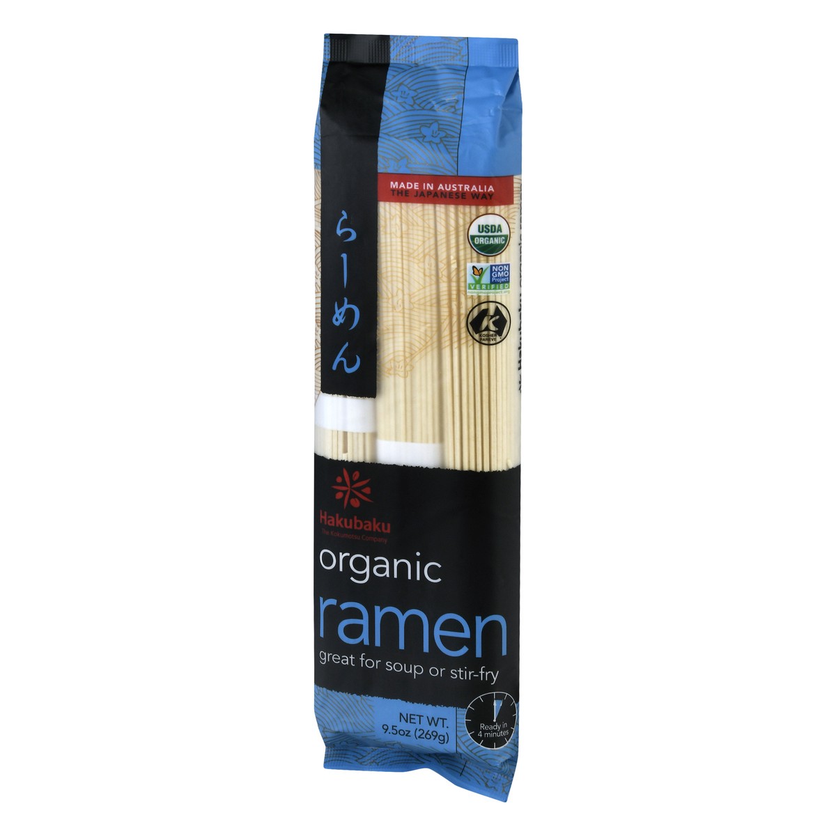 slide 3 of 9, Hakubaku Organic Ramen Noodles, 9.5 oz