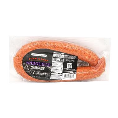 slide 1 of 1, Hy-Vee Chophouse Pork & Beef Andouille Sausage Rope, 13 oz