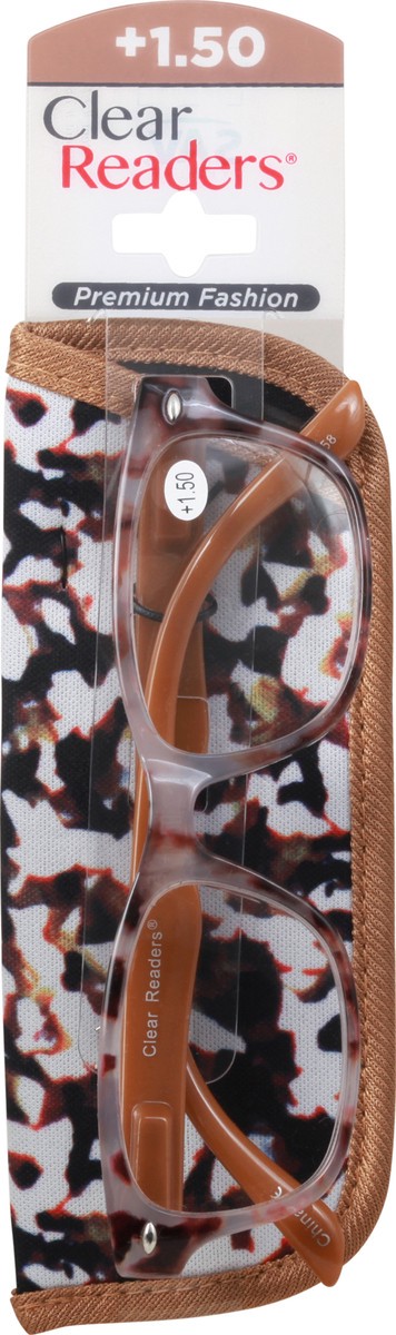 slide 2 of 9, Clear Readers Premium Fashion +1.50 Eyeglasses 1 ea Card, 1 ct