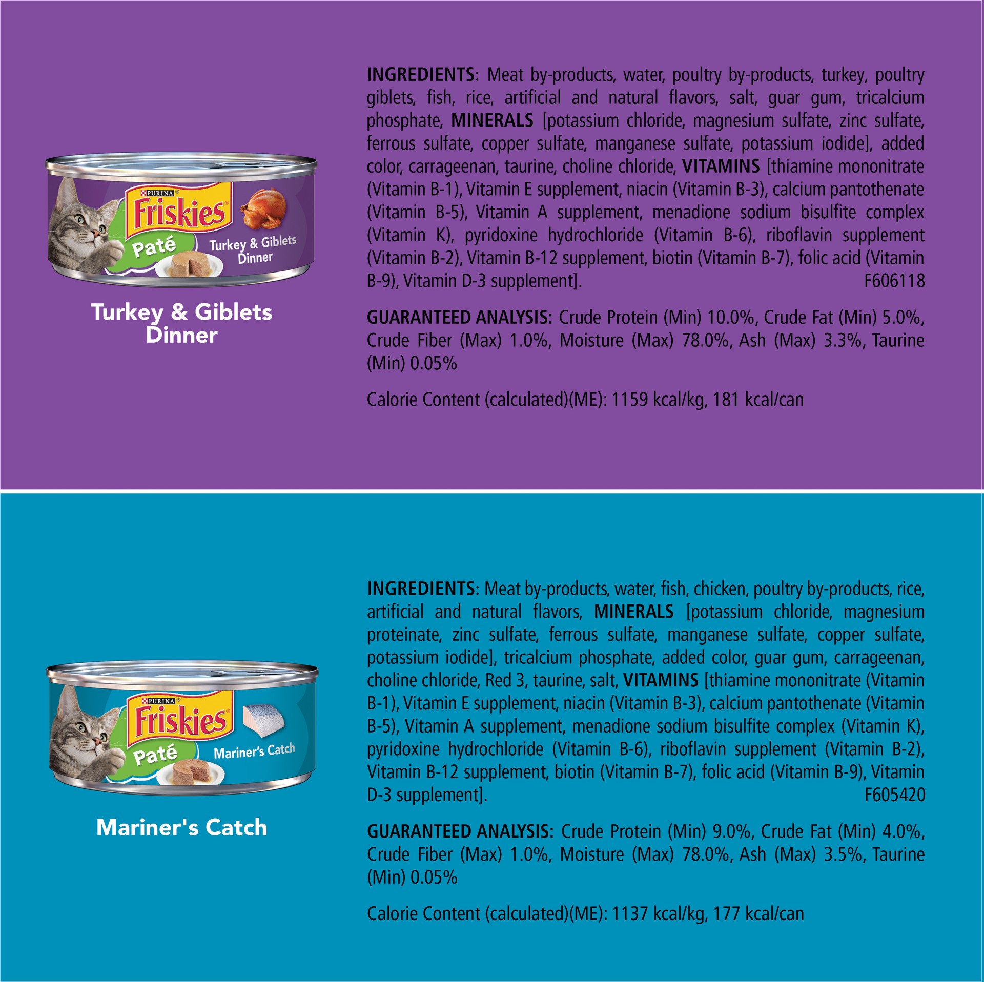 slide 3 of 9, Purina Friskies Wet Cat Food Pate Variety Pack, Surfin' and Turfin' Favorites, 11 lb