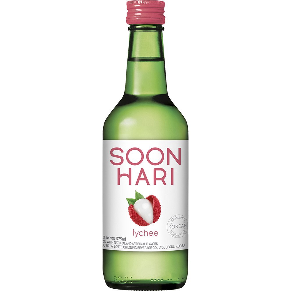 slide 1 of 1, Soonhari Korean Soju Lychee, 375 ml