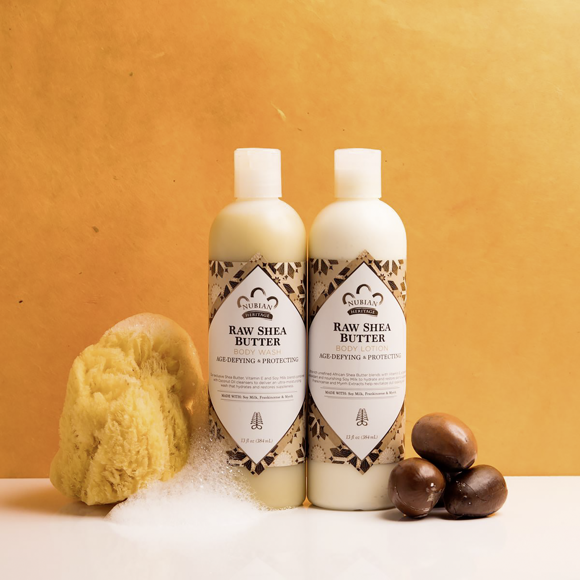 slide 4 of 4, Nubian Heritage Body Lotion Raw Shea Butter, 13 oz, 13 oz