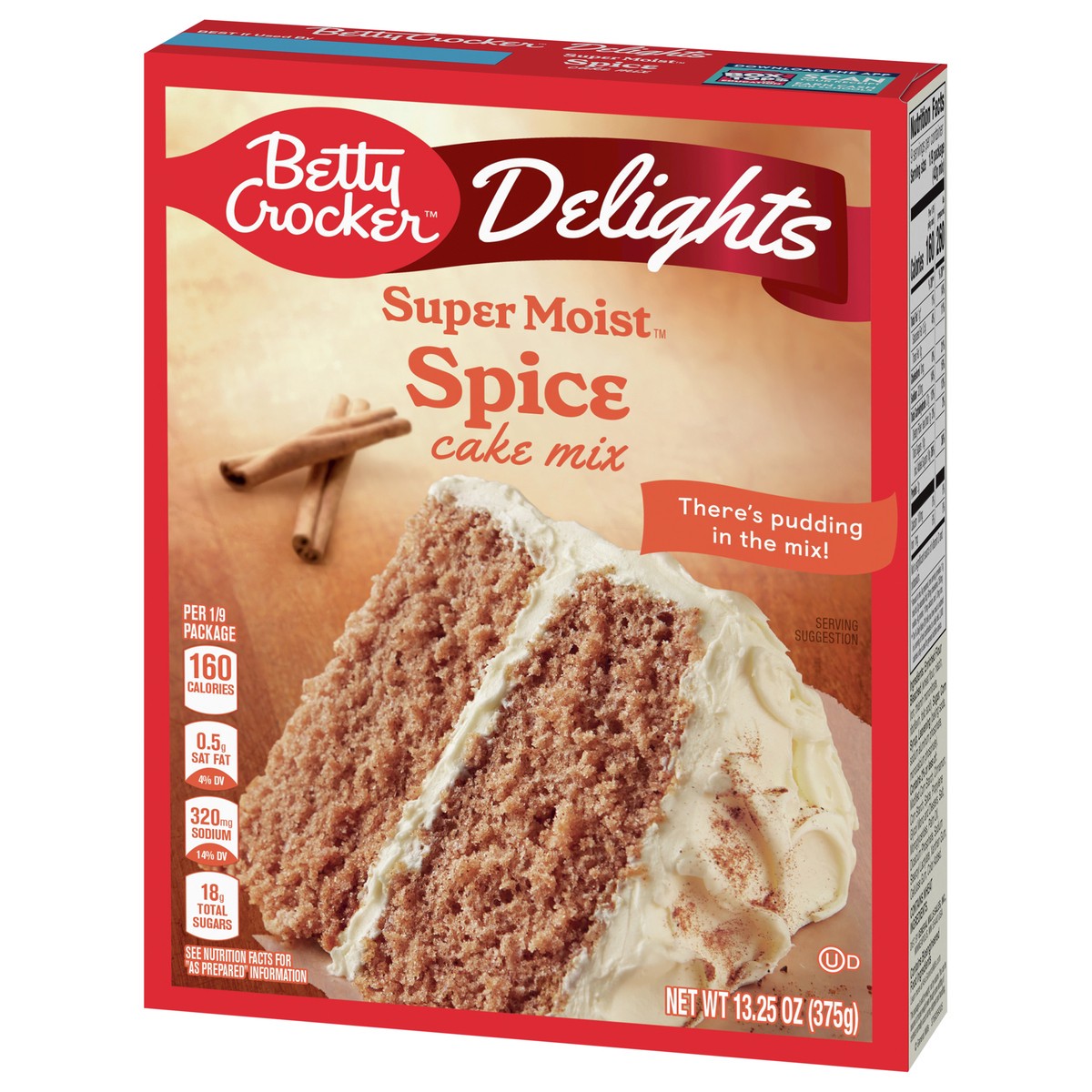 slide 8 of 9, Betty Crocker Delights Super Moist Spice Cake Mix, 13.25 oz, 13.25 oz