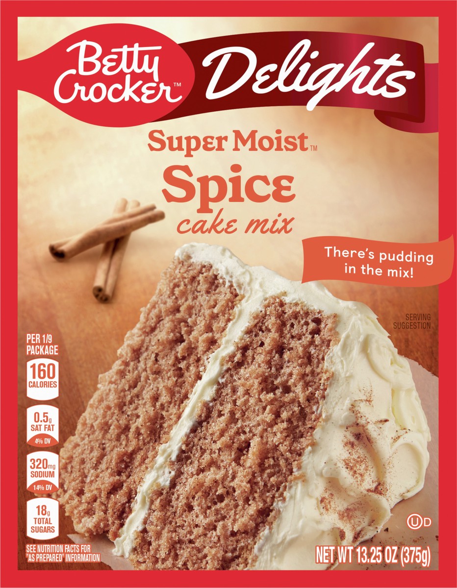 slide 9 of 9, Betty Crocker Delights Super Moist Spice Cake Mix, 13.25 oz, 13.25 oz