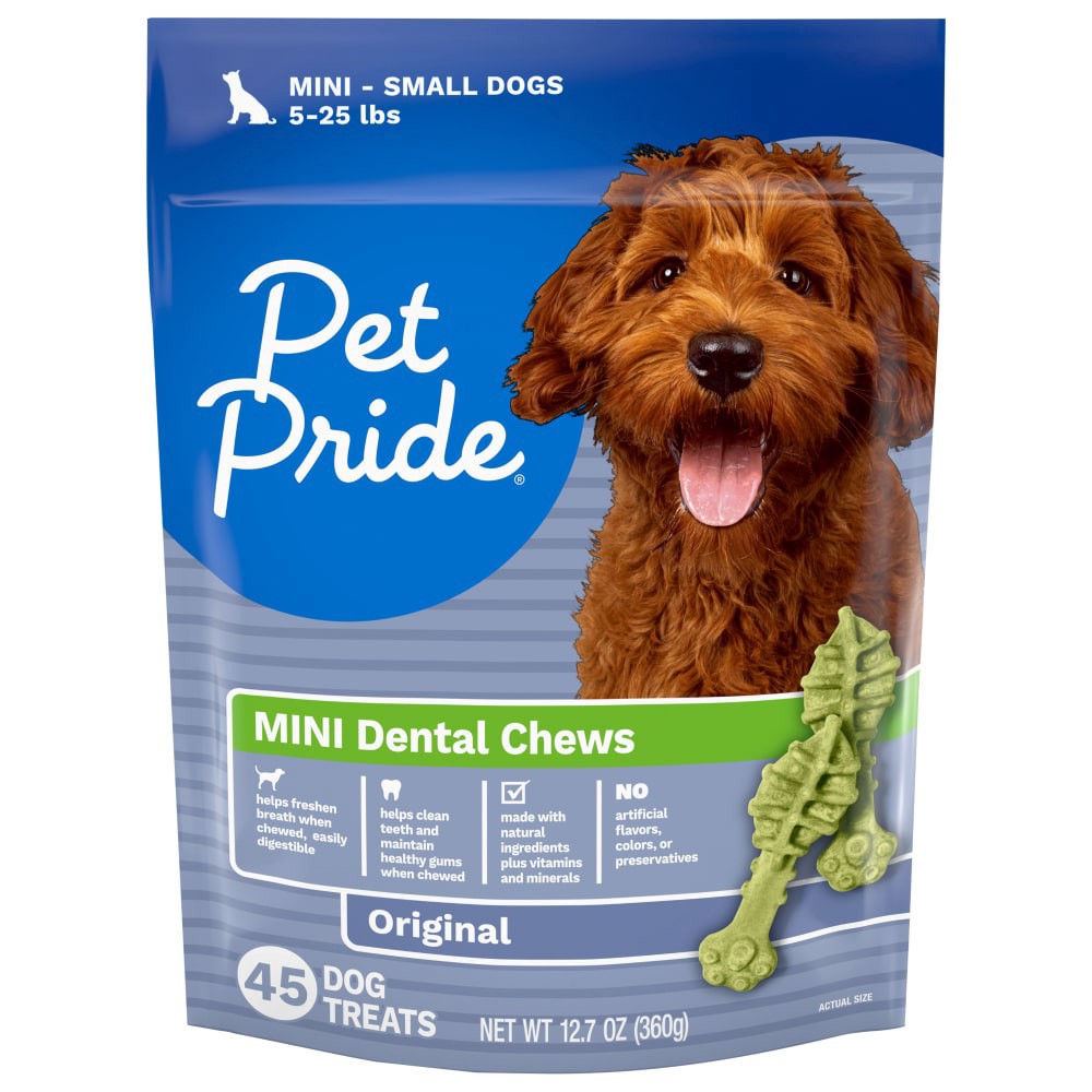 slide 1 of 2, Pet Pride® Small Dog Dental Chew, 45 ct