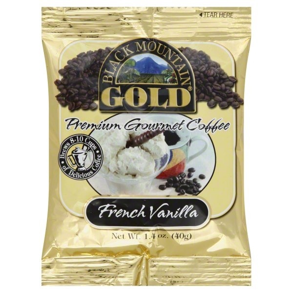 slide 1 of 1, Black Mountain Coffee, Premium Gourmet, French Vanilla, 1.4 oz