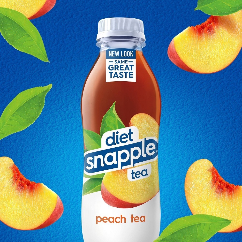 slide 8 of 10, Diet Snapple Peach Tea, 6 ct; 16 fl oz