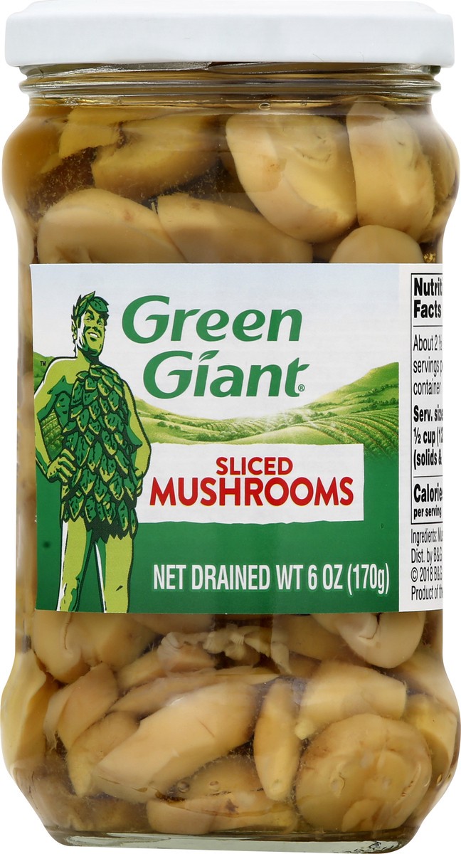 slide 9 of 12, Green Giant Sliced Mushrooms 6 oz, 6 oz