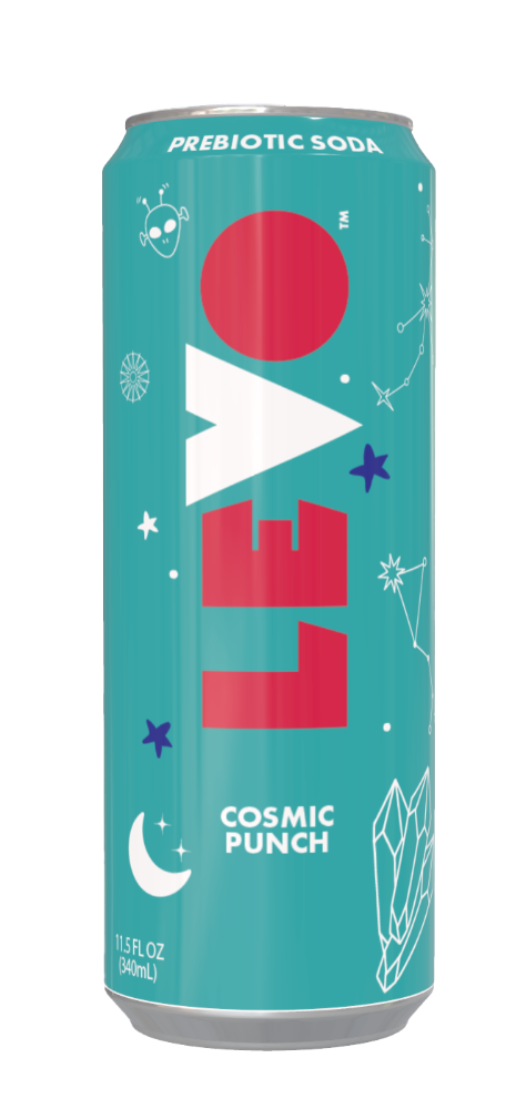 slide 1 of 1, Levo Prebiotic Cosmic Punch Soda Can - 11.5 fl oz, 11.5 fl oz