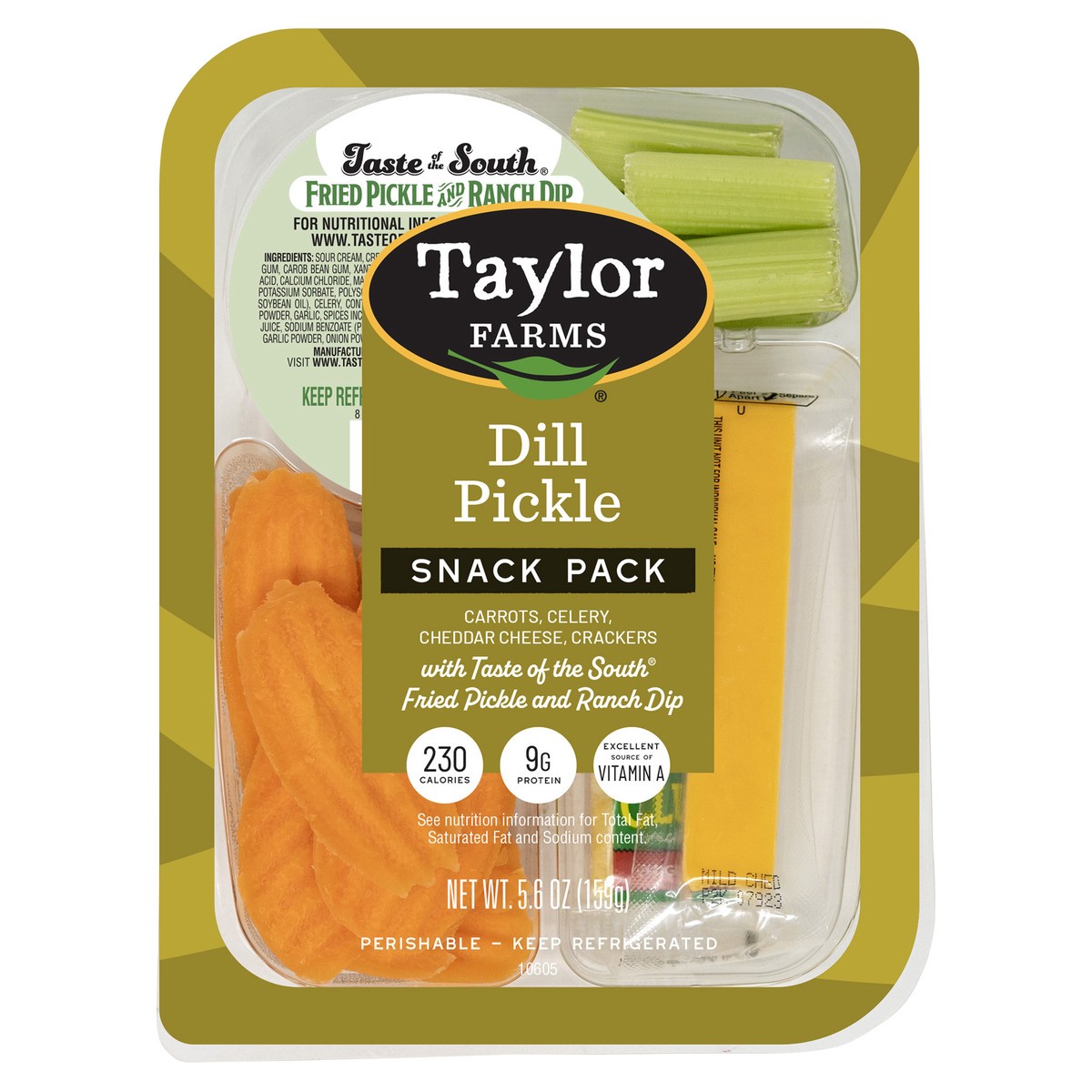 slide 5 of 8, Taylor Farms Dill Pickle Snack Tray, 5.6 oz