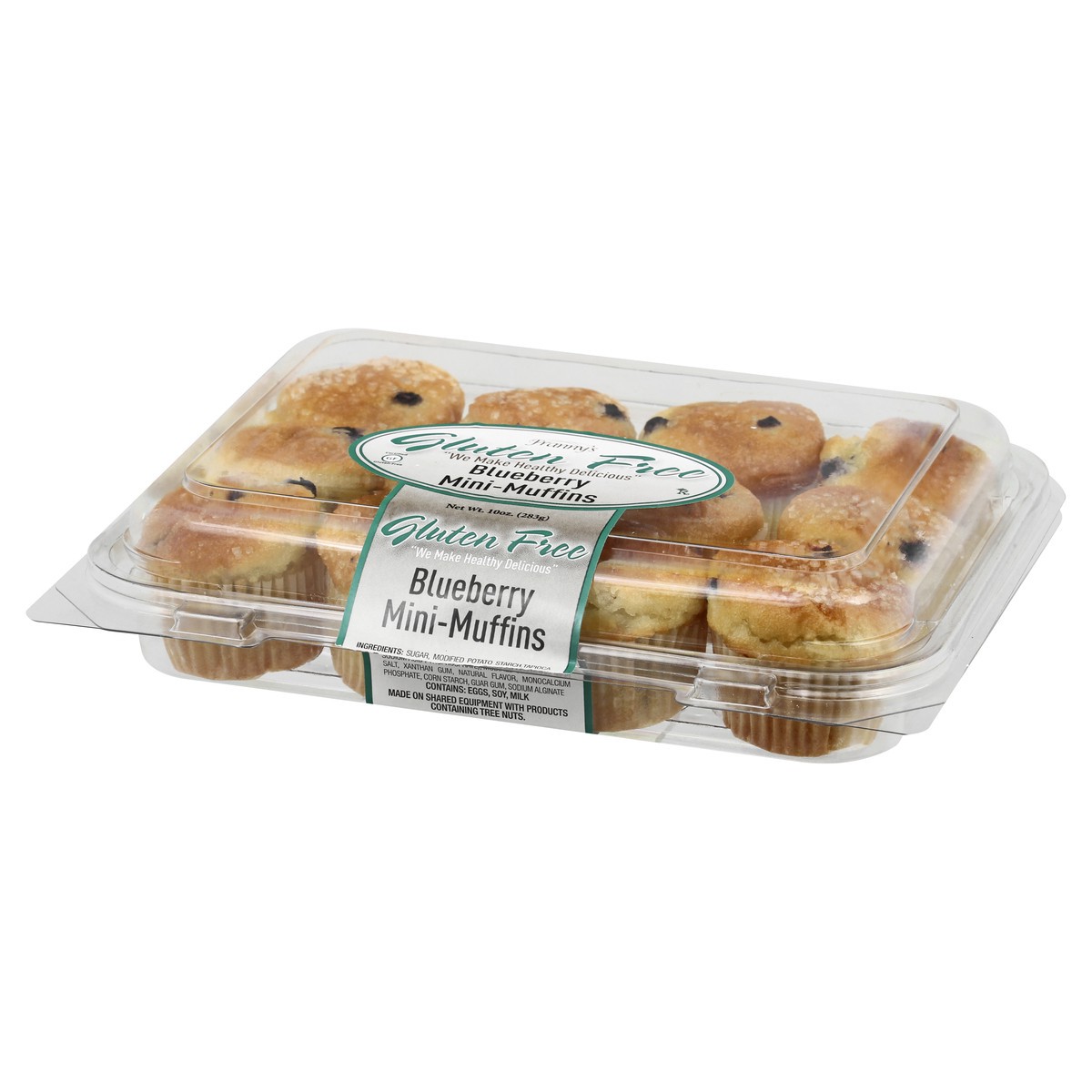 slide 9 of 9, Frannys Mini-Muffins, Gluten Free, Blueberry, 10 oz