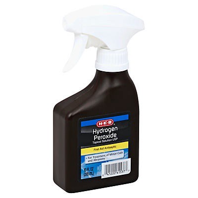 slide 1 of 1, H-E-B Hydrogen Peroxide 3% Spray, 10 oz