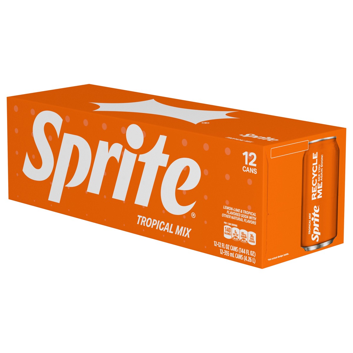 slide 8 of 15, Sprite Tropical Mix Fridge Pack Cans, 12 fl oz, 12 Pack, 12 ct; 12 oz