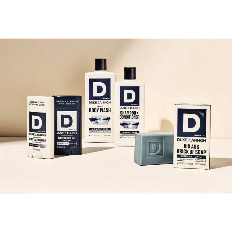 slide 3 of 7, Duke Cannon Trench Warfare Midnight Swim/Sandalwood + Lavender Antiperspirant + Deodorant 3 oz, 3 oz