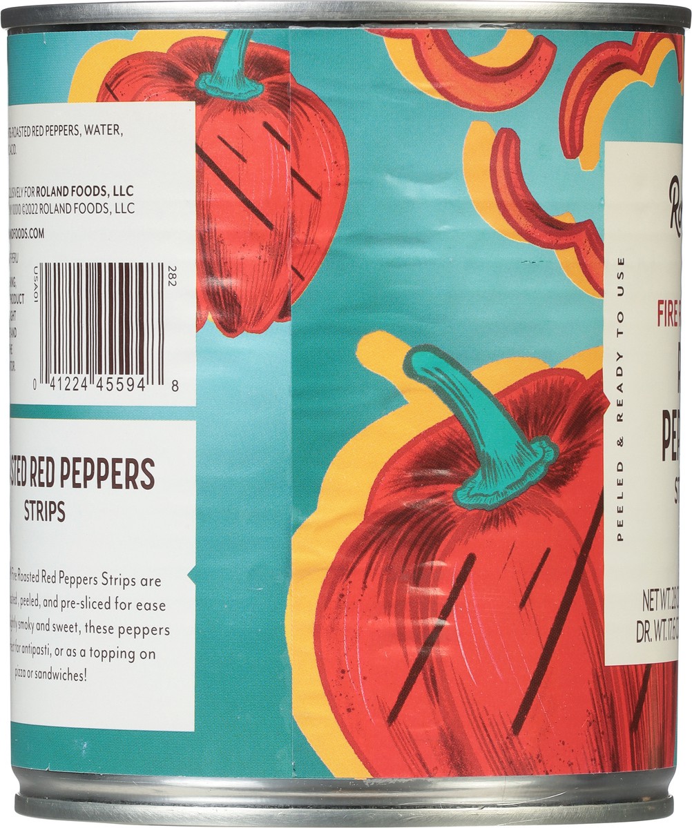 slide 6 of 9, Roland Fire Roasted Strips Red Peppers 28 oz, 28 oz