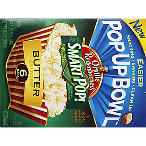 slide 13 of 18, Orville Redenbacher's Smart Pop! Gourmet Popping Corn Butter Classic Bag, 6 ct