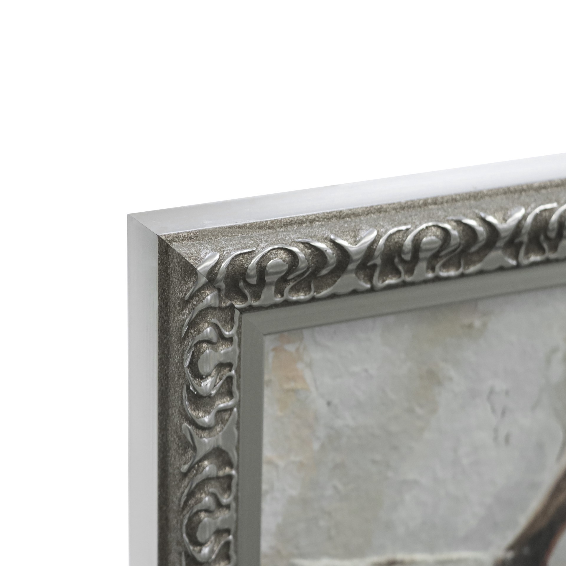 slide 3 of 7, 12" X 15" Santa With Reindeer Framed Canvas Wall Decor By Ashland, 12 in x 15 in