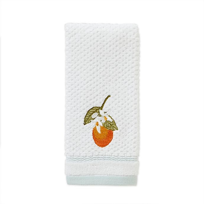 slide 1 of 4, Vern Yip by SKL Home Citrus Grove Fingertip Towel - Aqua, 1 ct