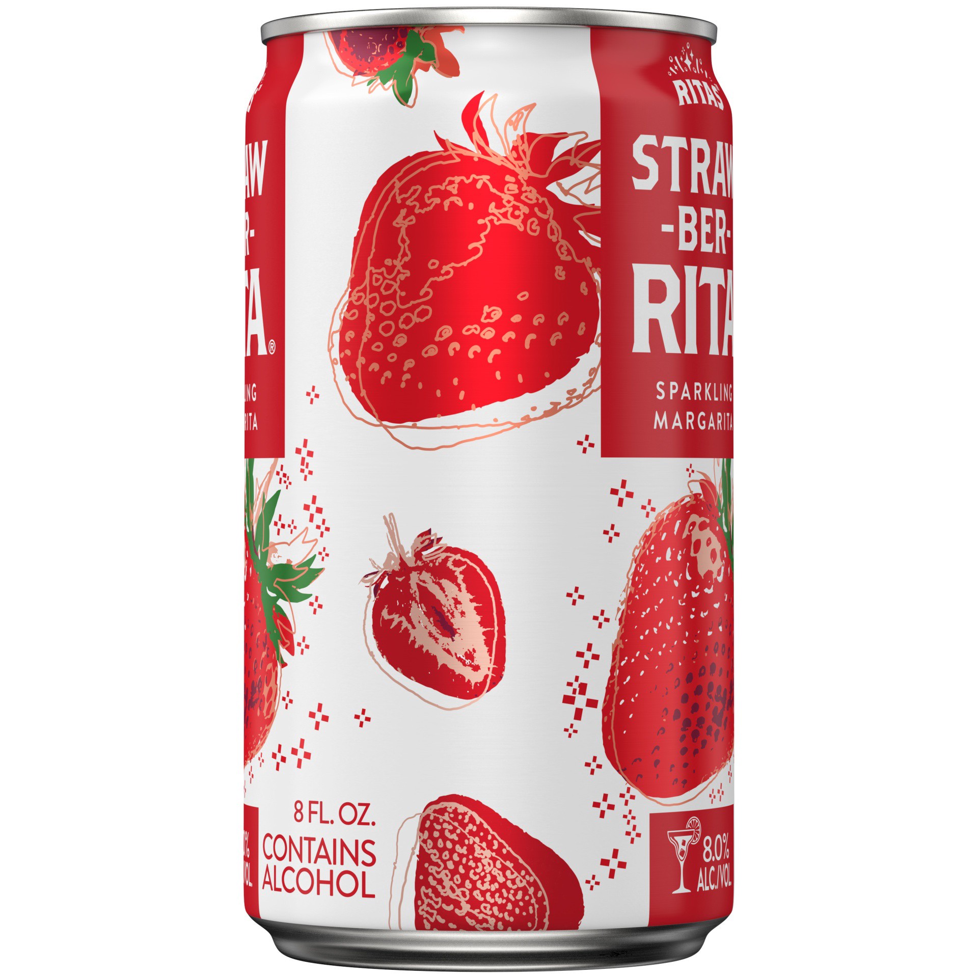 slide 4 of 4, RITAS Straw-Ber-Rita Malt Beverage, 8 fl oz