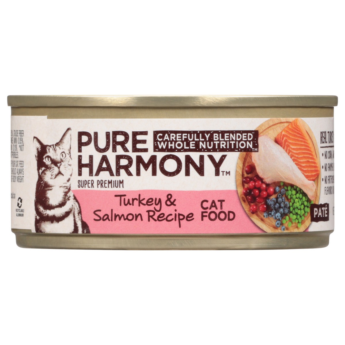 slide 4 of 15, Pure Harmony Turkey & Salmon Recipe Pate Cat Food 5.5 oz, 5.5 oz