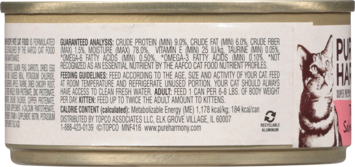 slide 3 of 15, Pure Harmony Turkey & Salmon Recipe Pate Cat Food 5.5 oz, 5.5 oz