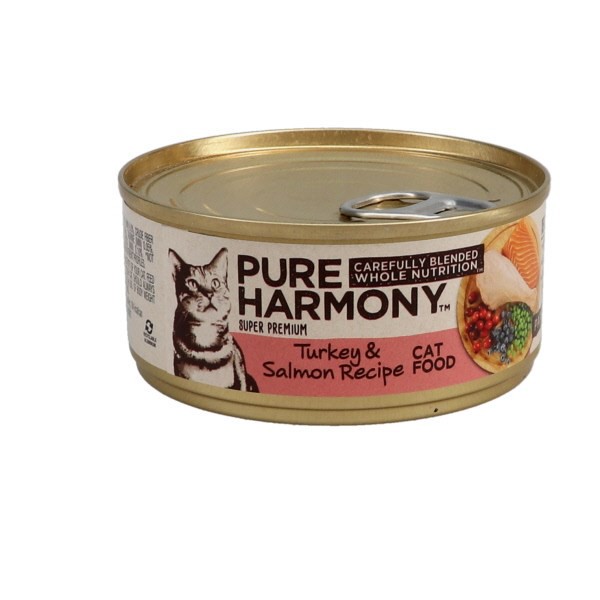 slide 1 of 15, Pure Harmony Turkey & Salmon Recipe Pate Cat Food 5.5 oz, 5.5 oz