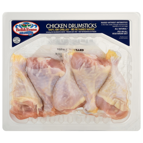 slide 1 of 1, Bell & Evans Chicken Drumsticks 1 ea, per lb