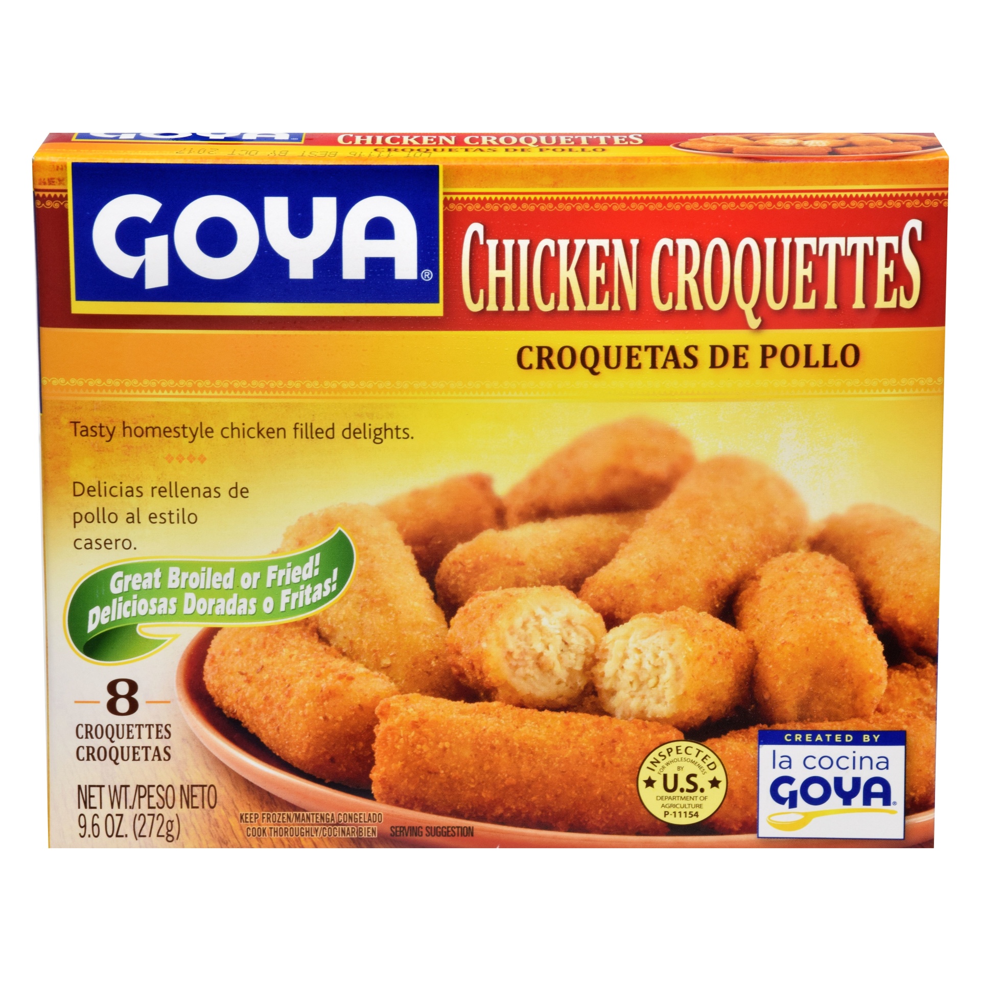 slide 1 of 1, Goya Frozen Chicken Croquettes, 9.6 oz