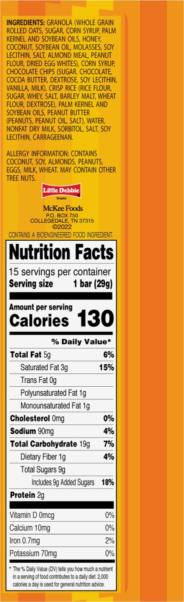 slide 8 of 11, Sunbelt Bakery Chewy Granola Bars, Sunbelt Bakery Value Pack Peanut Butter Chocolate Chip, 15 ct