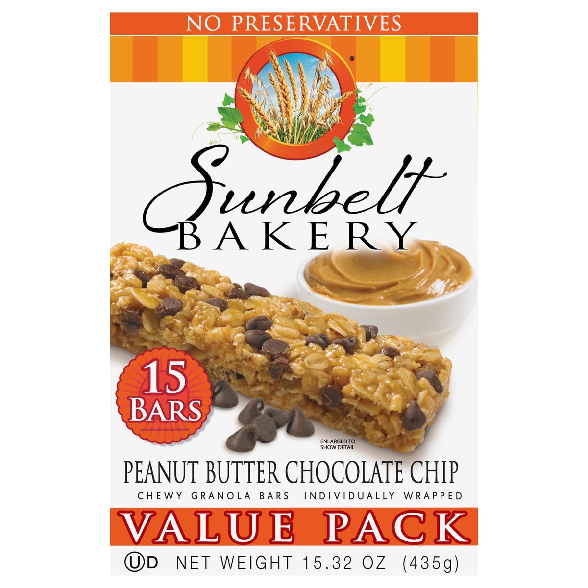 slide 1 of 11, Sunbelt Bakery Chewy Granola Bars, Sunbelt Bakery Value Pack Peanut Butter Chocolate Chip, 15 ct